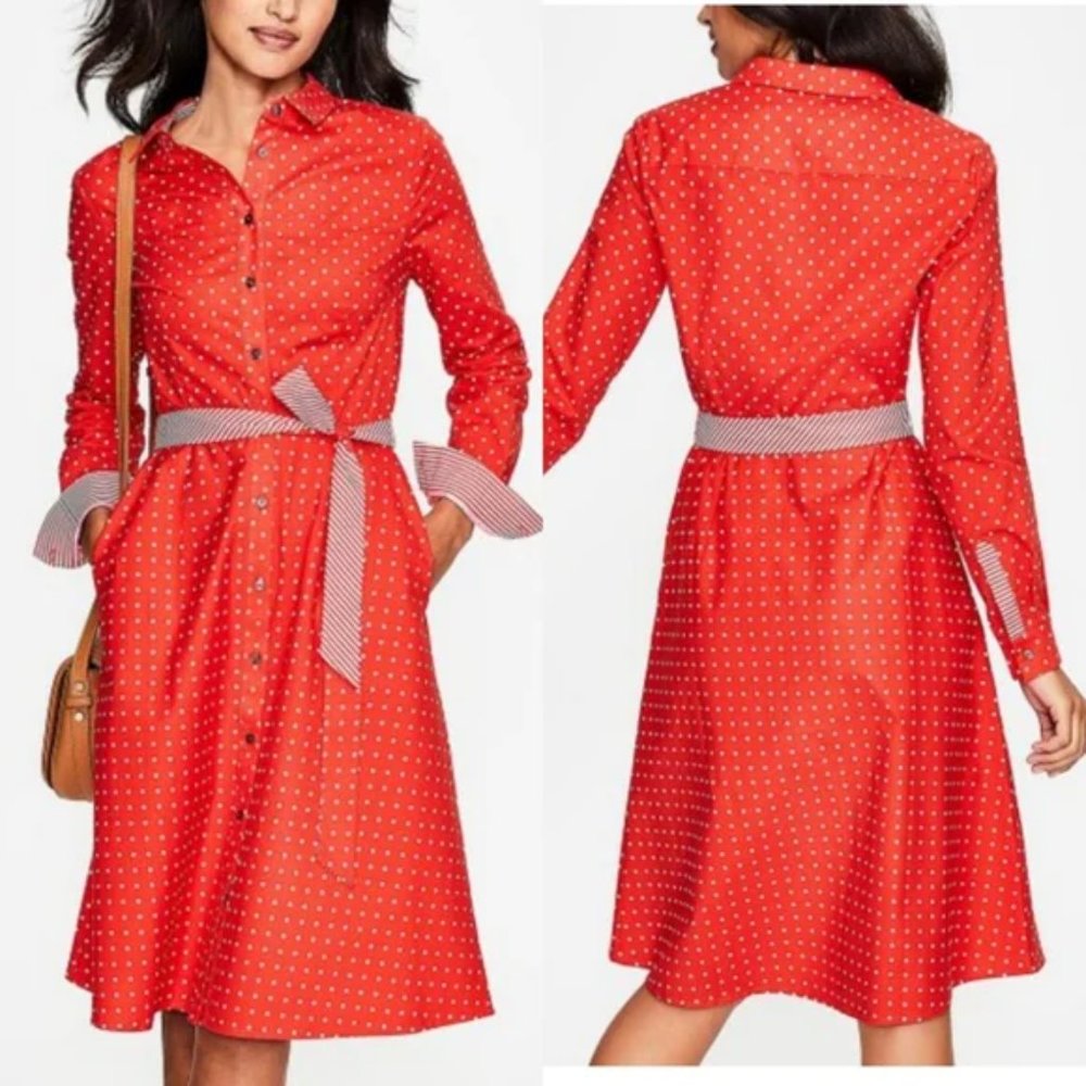Boden Posey Shirt Dress, size 12, pockets! ❤️